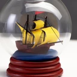 Корабль в бутылке «Лампа», фигурка, 14×8 см