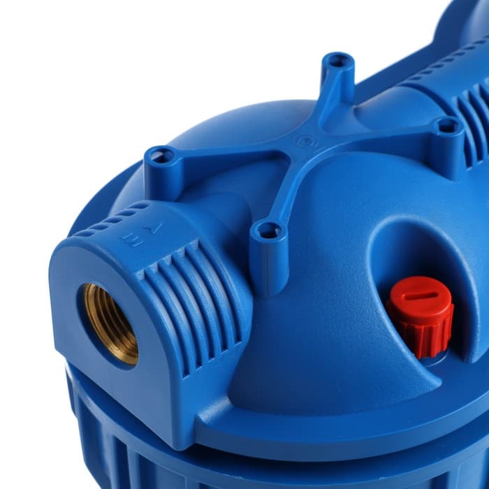 Корпус для фильтра ZEIN, 10SL, 1/2", двойной, для холодной воды, ключ, крепление, прозрачный