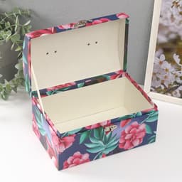 Набор шкатулок для украшений «Сундук. Волшебные цветы», картон, 3 шт.