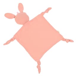 Комфортер - игрушка для сна новорожденных, M&B «Зайка», погремушка, муслин, розовый