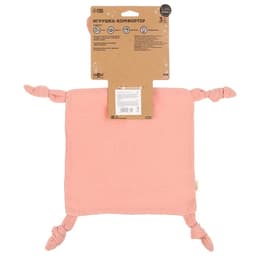 Комфортер - игрушка для сна новорожденных, M&B «Зайка», погремушка, муслин, розовый