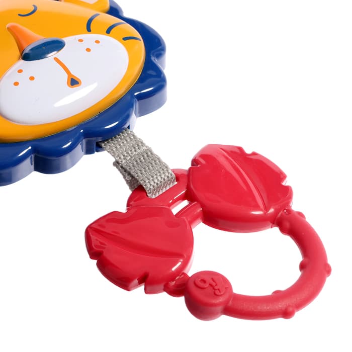 Музыкальная подвеска Крошка Я «Весёлые зверята: Лев», ручка для крепления, звуковые эффекты