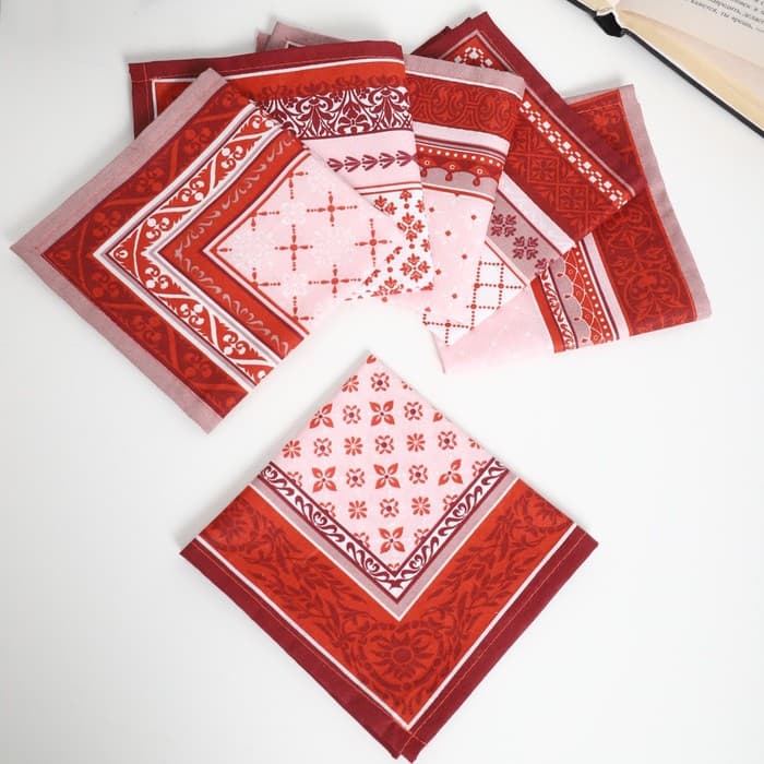 Платок носовой мужской, 28×28 см, набор 6 шт., ситец 100 г/м, хлопок 100%, МИКС