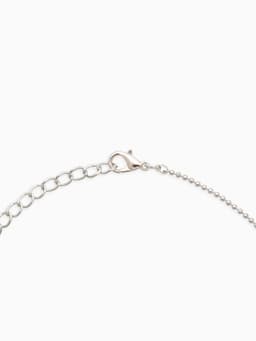 Кулоны парные на цепочке «Зайцы», бело-розовые в серебре, 40 см