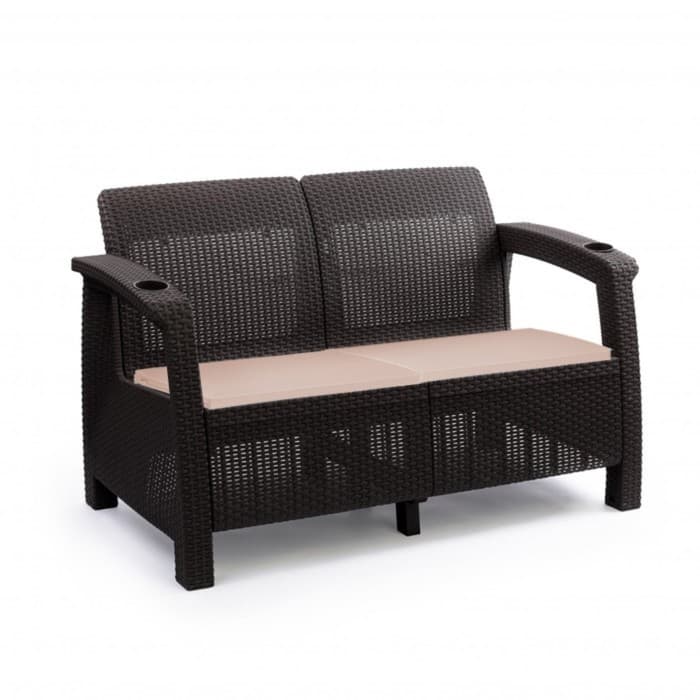 Подушка для садового кресла «Альтернатива», 53.5×49×5 см, оксфорд, бежевая