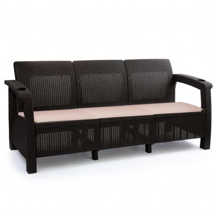 Подушка для садового кресла «Альтернатива», 53.5×49×5 см, оксфорд, бежевая