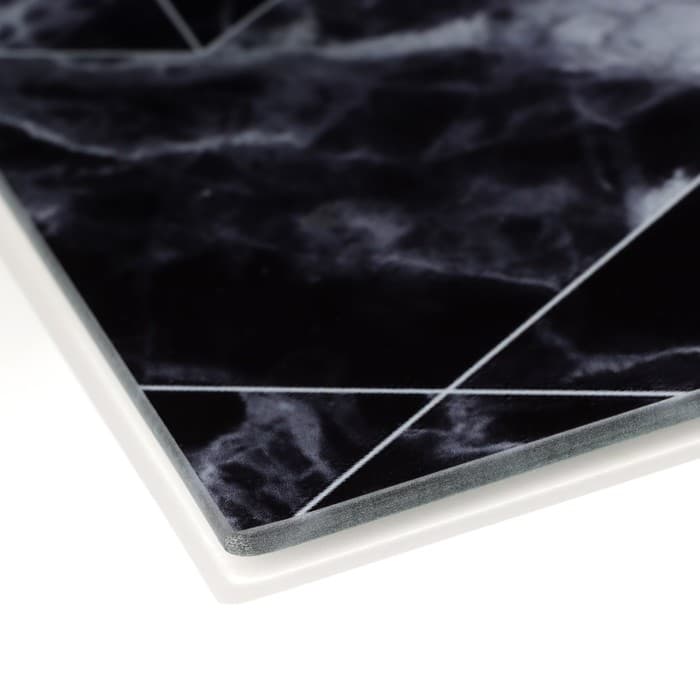 Доска разделочная стеклянная Дорого внимание «Черный мрамор», 20 х 30 см