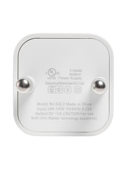 Сетевое зарядное устройство GQ-2, USB, 1 А, белое