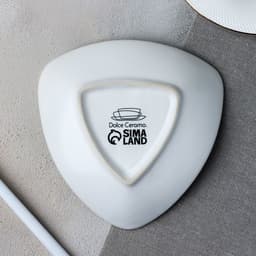 Тарелка керамическая «Мишка», 13.5×13.5 см, бежевая