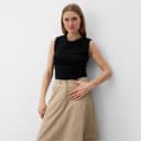 Майка женская MINAKU: Basic line, размер 42, чёрная