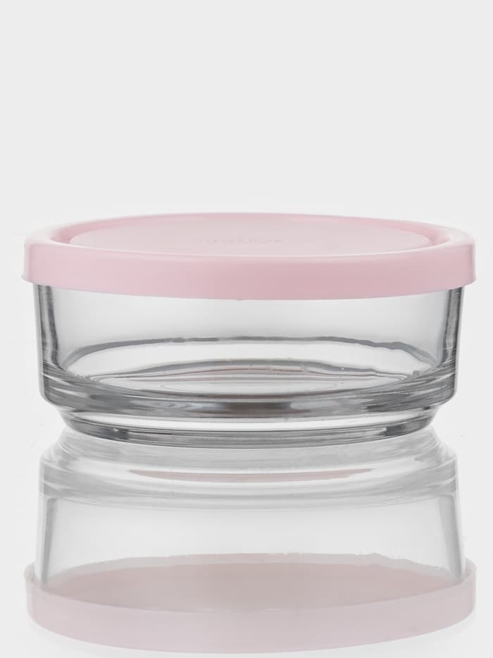 Контейнер для хранения продуктов ABAN, 400 мл, стекло, МИКС