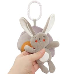 Подвеска музыкальная на кроватку/коляску Крошка Я «Зайка Бонни», с пищалкой, от 3 мес.