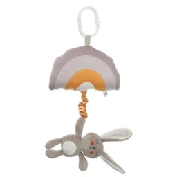 Подвеска музыкальная на кроватку/коляску Крошка Я «Зайка Бонни», с пищалкой, от 3 мес.