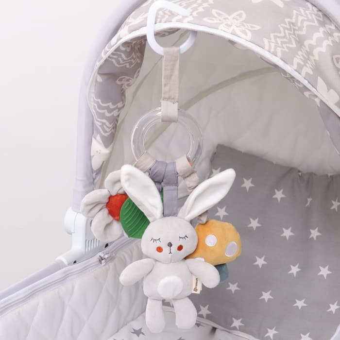 Подвеска - погремушка Крошка Я «Зайка Бонни», прорез, пищалка, шуршалка, на кроватку, коляску