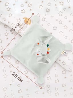 Комфортер - игрушка для сна новорожденных Крошка Я «Слоник Эли», погремушка, прорезыватель, серый