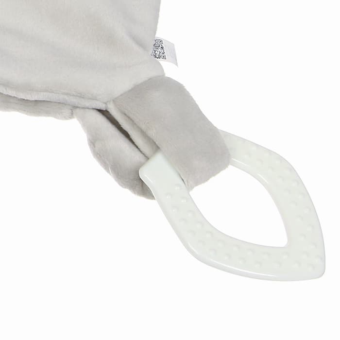 Комфортер - игрушка для сна новорожденных Крошка Я «Слоник Эли», погремушка, прорезыватель, серый