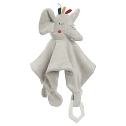 Комфортер - игрушка для сна новорожденных Крошка Я «Слоник Эли», погремушка, прорезыватель, серый