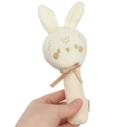 Игрушка - пищалка M&B «Новогодний зайка», бежевый