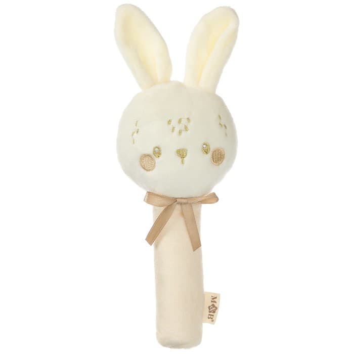 Игрушка - пищалка M&B «Новогодний зайка», бежевый