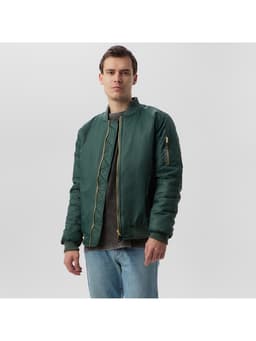 Бомбер мужской на молнии MIST, размер 48, хаки