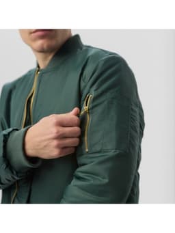 Бомбер мужской на молнии MIST, размер 48, хаки