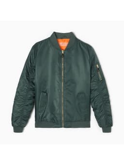 Бомбер мужской на молнии MIST, размер 48, хаки