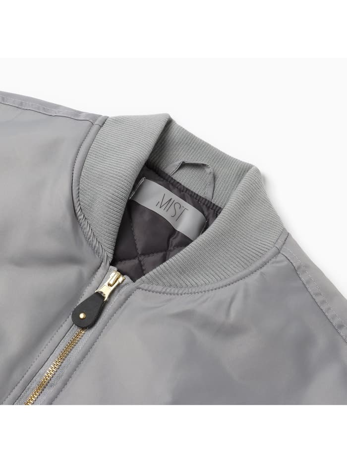 Бомбер мужской на молнии MIST, размер 50, серый