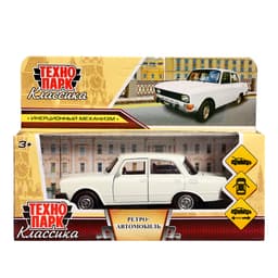 Машина металлическая «Москвич — 2140sl», инерция, 12.5 см, белый