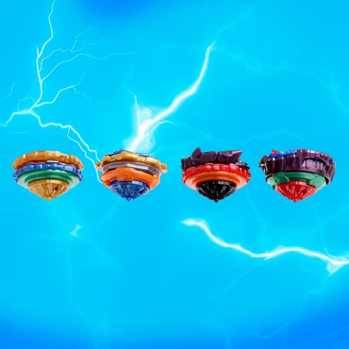 Волчки «Сражение», набор 4 шт., с устройством запуска и ареной