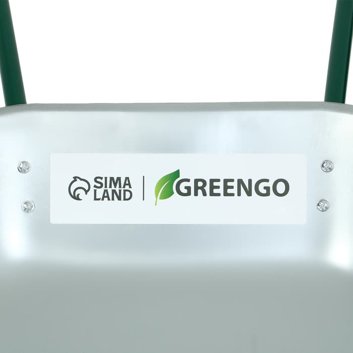 Тачка садовая, одноколёсная: груз/п 120 кг, объём 65 л, Greengo