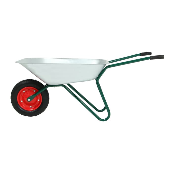 Тачка садовая, одноколёсная: груз/п 120 кг, объём 65 л, Greengo