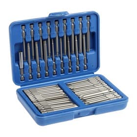 Набор бит ТУНДРА, сталь CrV, PH-PZ-SL-Torx-Hex-M-TW-TR, 75 мм, 50 шт.