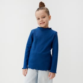 Водолазка для девочки с длинным рукавом KAFTAN: Blueberry, синяя, размер 30 (98-104 см)