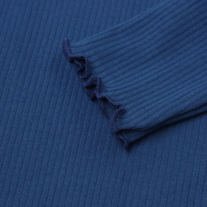 Водолазка для девочки с длинным рукавом KAFTAN: Blueberry, синяя, размер 34 (122-128 см)