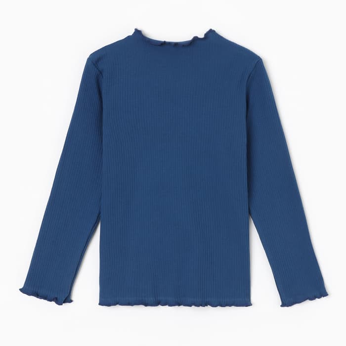 Водолазка для девочки с длинным рукавом KAFTAN: Blueberry, синяя, размер 38 (146-152 см)