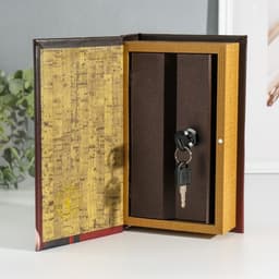 Шкатулка книга - сейф «Профиль девушки», дерево, искусственная кожа, 3D тиснение, 21×13×5 см