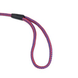 Ринговка для собак, 150×0.6 см, с вертлюгом, красная, синяя