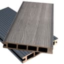 Доска террасная «Винтаж», ДПК, брашировка 3000×140×24 мм, цвет серый