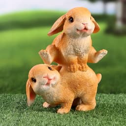 Фигурка полистоун «Зайки прыгуны», 9×13×19 см