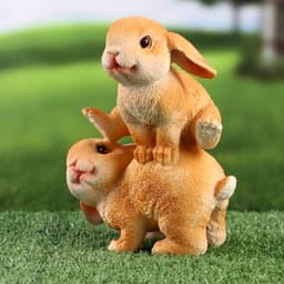 Фигурка полистоун «Зайки прыгуны», 9×13×19 см