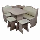 Кухонный уголок «А-1», со столом, с табуретами, цвет шимо светлый/колледж 120