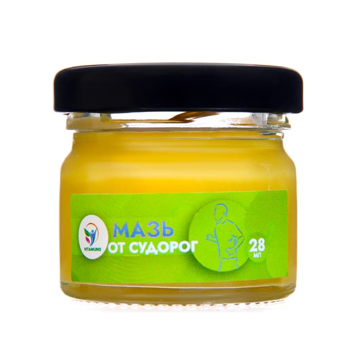 Мазь от судорог - укрепляет сосуды ног, Vitamuno, 28 мл