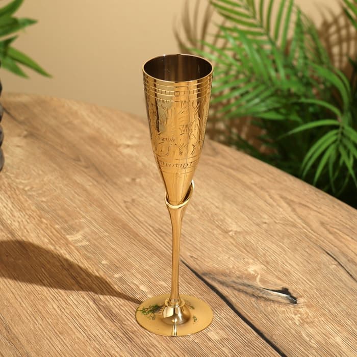 Фужер, 7×7×24 см, латунь