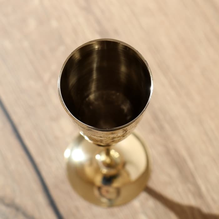 Фужер, 7×7×24 см, латунь