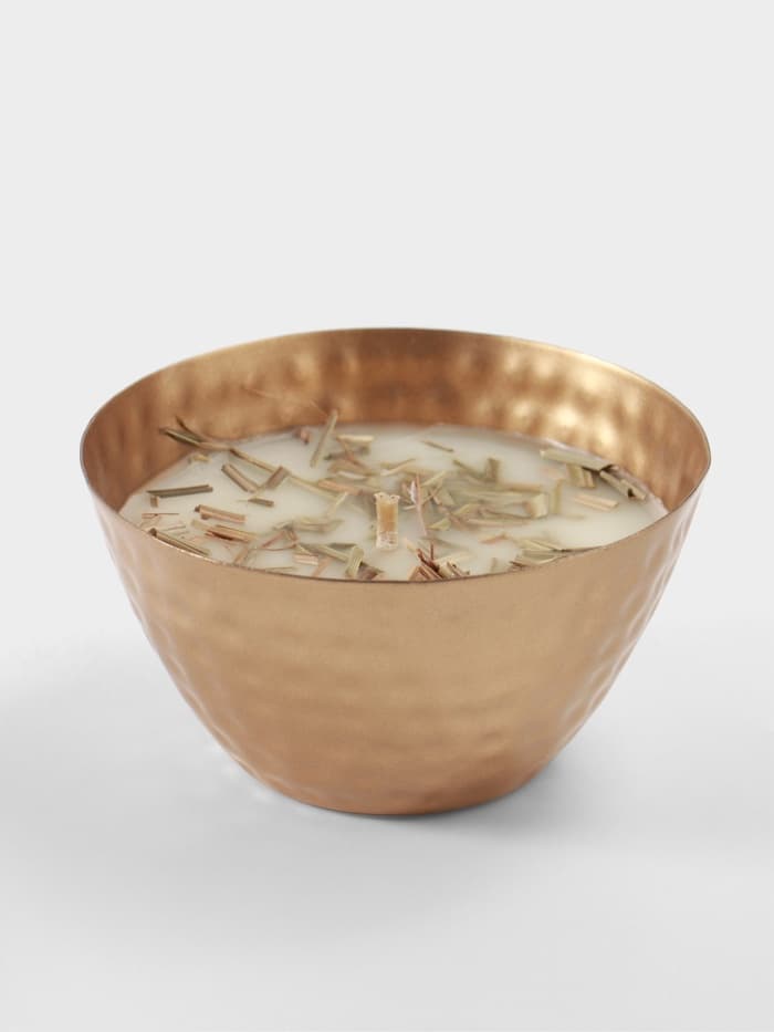 Ароматическая свеча в чаше, 200 г, парафин, lemongrass