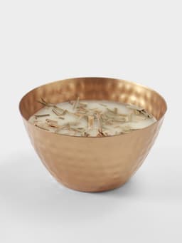 Ароматическая свеча в чаше, 200 г, парафин, lemongrass