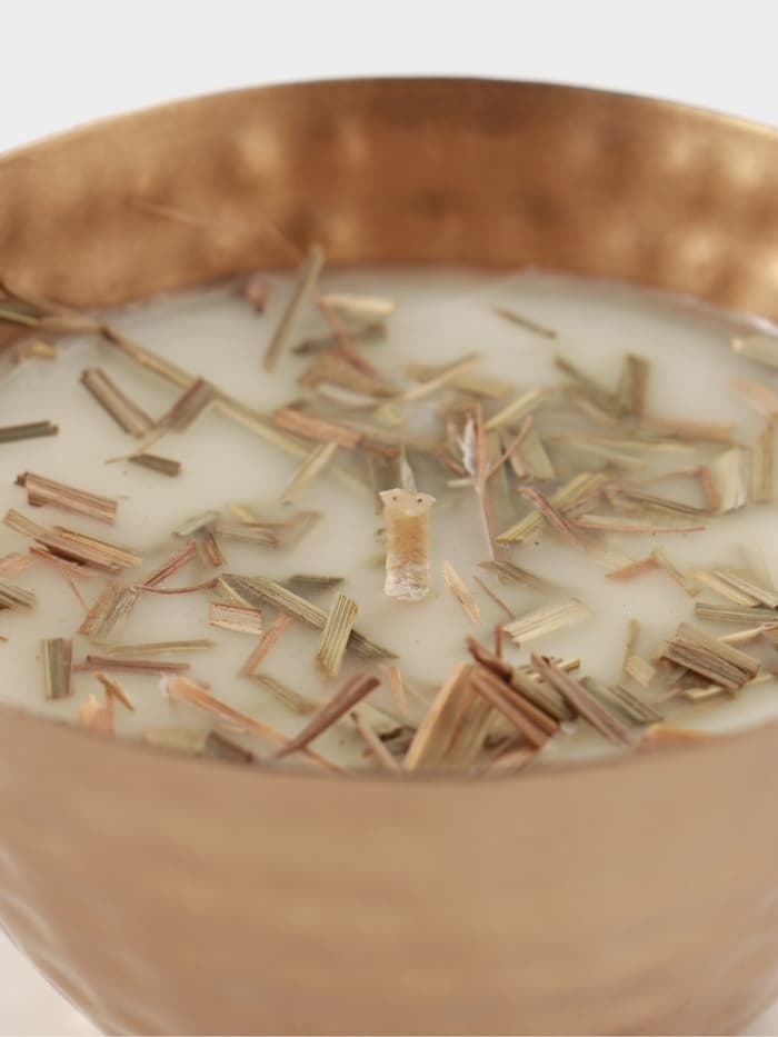 Ароматическая свеча в чаше, 200 г, парафин, lemongrass