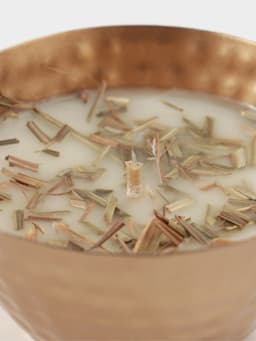 Ароматическая свеча в чаше, 200 г, парафин, lemongrass
