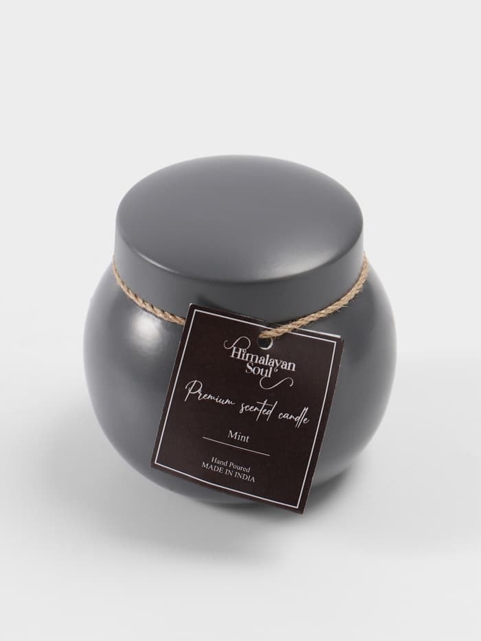 Свеча ароматическая в баночке, 150 г, парафин, mint