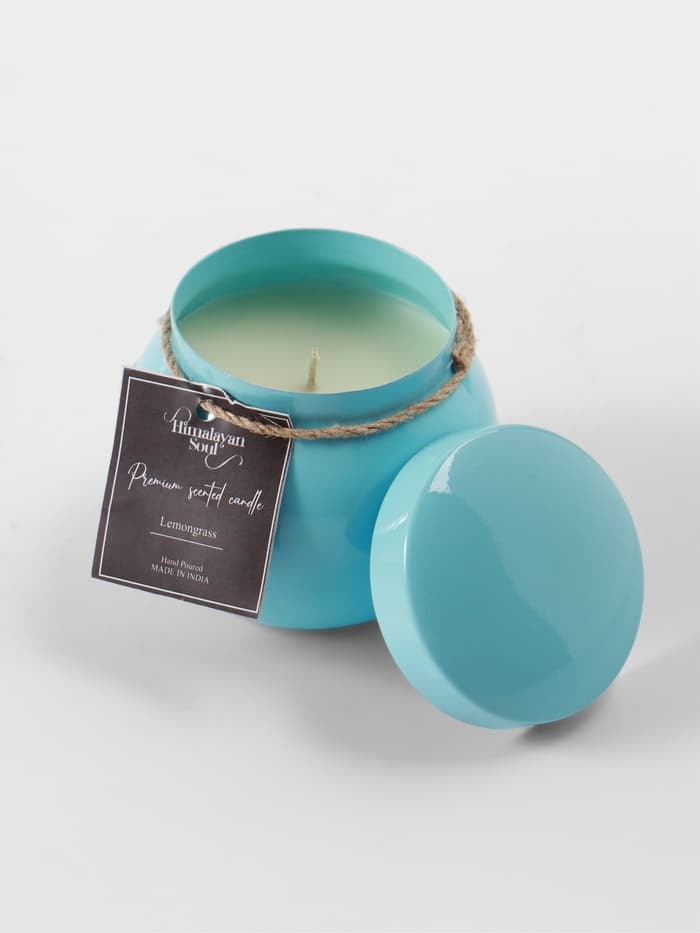 Свеча ароматическая в баночке, 150 г, парафин, lemongrass